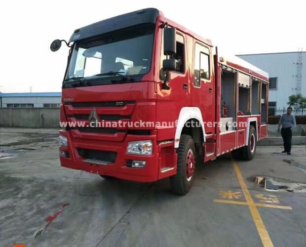 Howo 4x2 Dry Powder Fire Fighting Truck