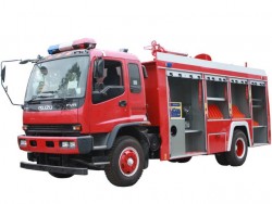 ISUZU Used 4x2 1500 gallon fire fighting truck
