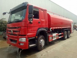 HOWO Used 6x4 4500 gallon fire water tank truck