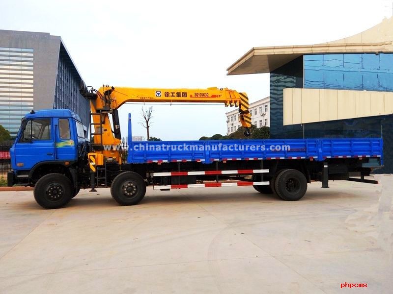Dongfeng 6x2 8 ton truck with crane