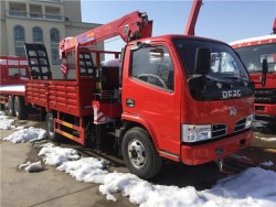 Used Dongfeng 6 wheels 3.2 ton Truck Mounted Crane