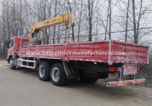 Used faw 10 wheels 10 ton truck mounted crane