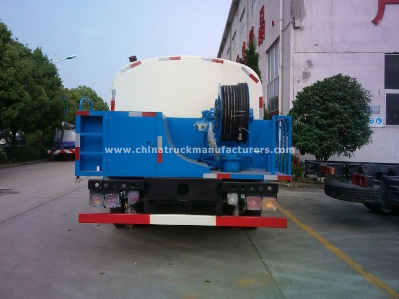 dongfeng 4x2 8m3 city sewer cleaner truck