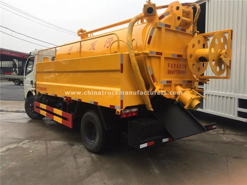 Used Dongfeng 5m3 High Pressure Jetting and Vacuum Sewage Suction Truck
