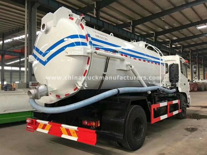 Used Dongfeng 4x2 10m3 sewage suction truck