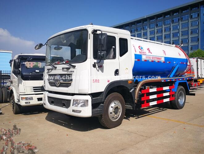 Used Dongfeng 4x2 8m3 sewage suction truck