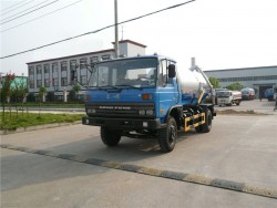 Used Dongfeng 4x2 8m3 vacuum sewage suction truck