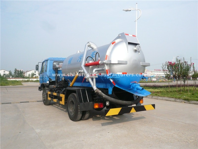 Used Dongfeng 4x2 8m3 vacuum sewage suction truck