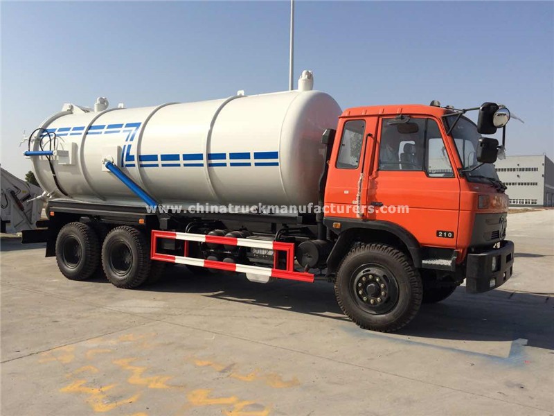 Used Dongfeng 6x4 20000 Litres sewage suction tanker trucks