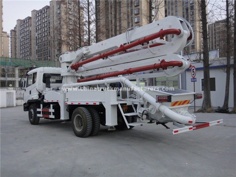 china 4x2 28 meter concrete pump truck