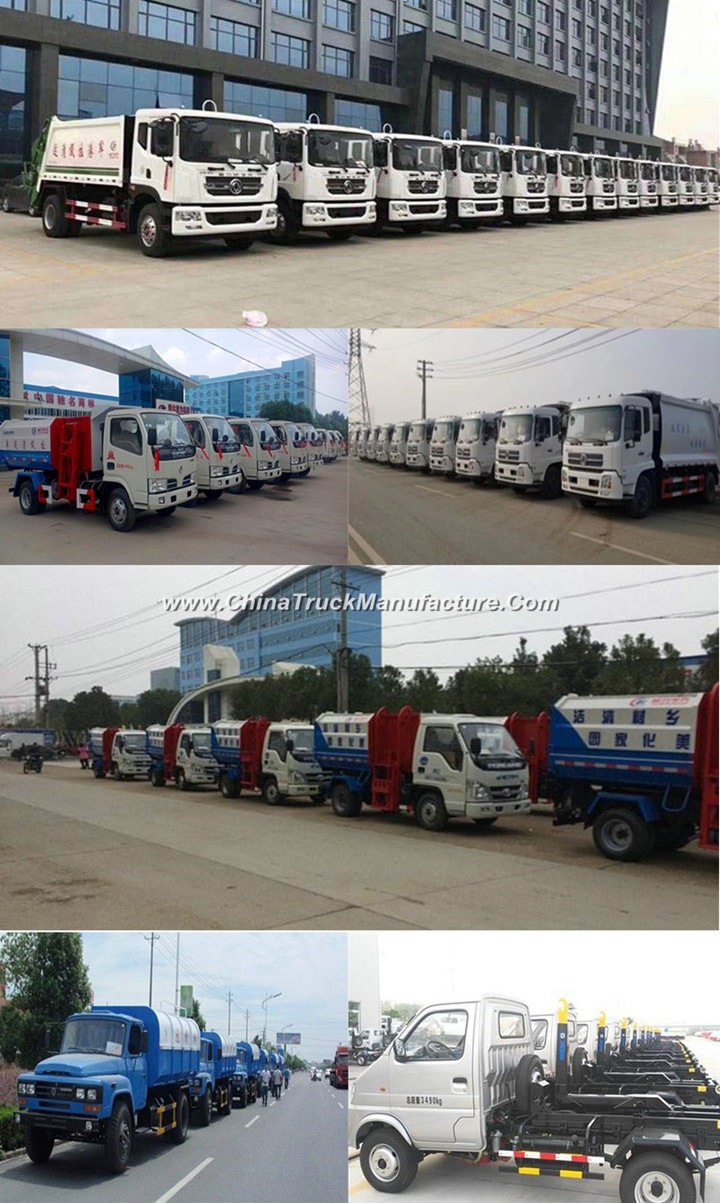 China 6 wheel 8 ton Garbage Compactor Truck