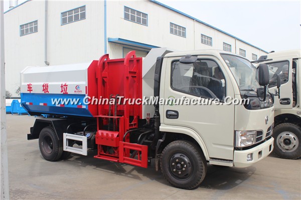 China 4x2 5 ton Hydraulic Lifter Garbage Truck