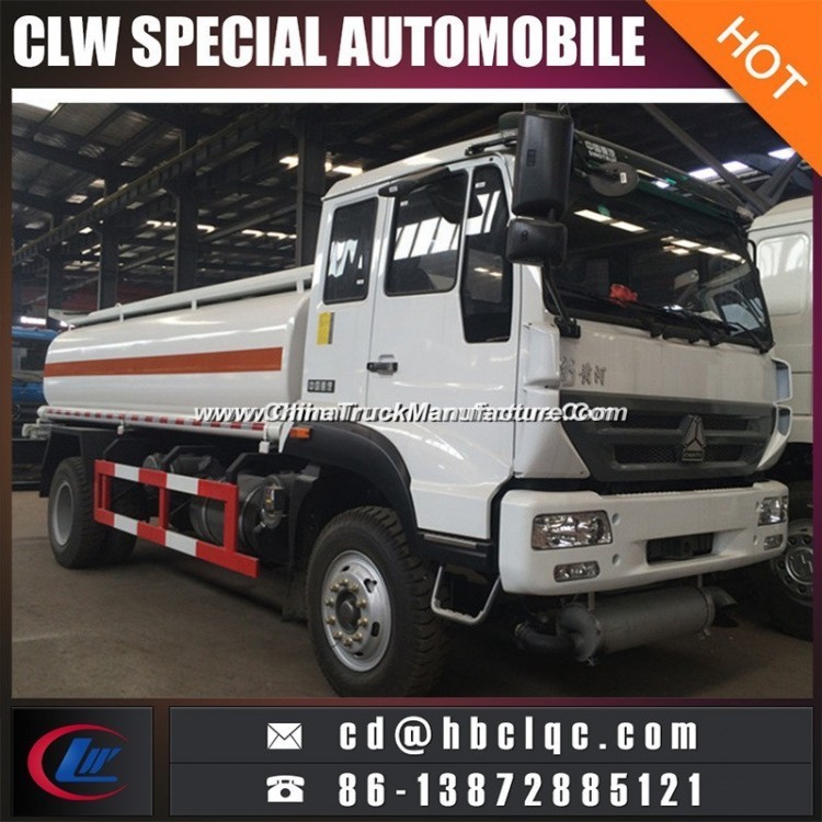 Sino Huanghe 15m3 16m3 Oil Tank Fuel Transport Truck