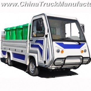 Electric Garbage Truck with Tail Gate Tipper, 1000kgs Loading Weight
