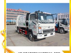 8cbm HOWO Compactor Garbage Truck Price