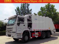 Sinotruk HOWO 6X4 20000L Compressed Garbage Truck with Good Quality