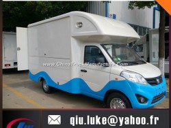 Good Quality 4 Wheel Euro4 Petrol Chang an Ice Cream/Coffee/Fast Food Vending Mobile Kitchen Food Tr