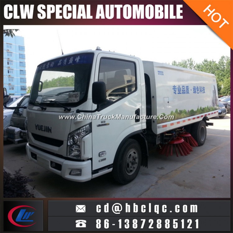 Yuejin 5m3 5ton Road Sweeper Truck Road Cleaning Truck