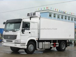 Popular Sinotruck HOWO 4X2 Refrigerated Cold Room Van Trucks 5tons Price