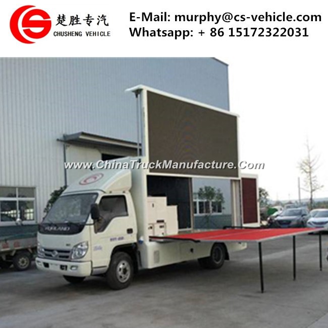 P6 P8 P10 Outdoor Display Mobile LED Advertising Truck with Foldable Stage