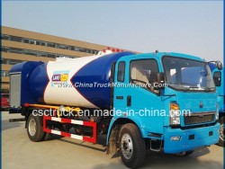 Sino Truck HOWO 6-Wheeler 12000L LPG Bobtail 6 Tons LPG Bobtail with Filling Dispenser