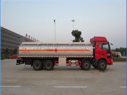 HOWO 10 Wheeler Fuel Tanker Truck Capacity 25m3 Used Fuel Tanker Truck