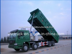 Heavy Duty Sino Truck HOWO 12 Wheeler Hyva Brand Hydraulic Tipper Truck 50t Dump Truck for Sale
