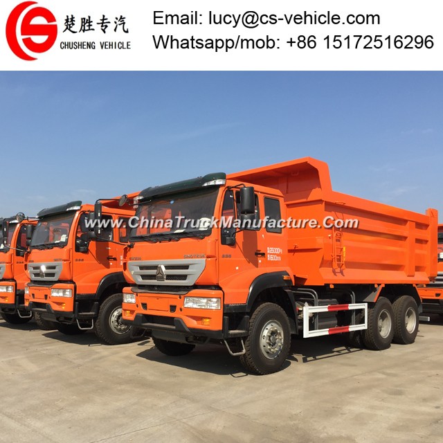 Euro II Rihgt Hand Drive HOWO 25tons 30tons 35tons Dump Truck 3 Axles Tipper Truck for Africa