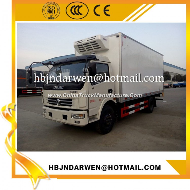 Dongfeng Load 6-8ton Brand New Refrigerated Van Truck for Sale
