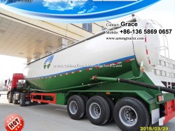 Cement Tanker, 28-73cbm Bulk Powder Cement Tanker Semi Trailer, Bulk Cement Tankers Truck for Sale
