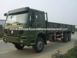 Sinotruk HOWO 6X6 Cargo Truck 9m Flatbed Truck Awd for Sale