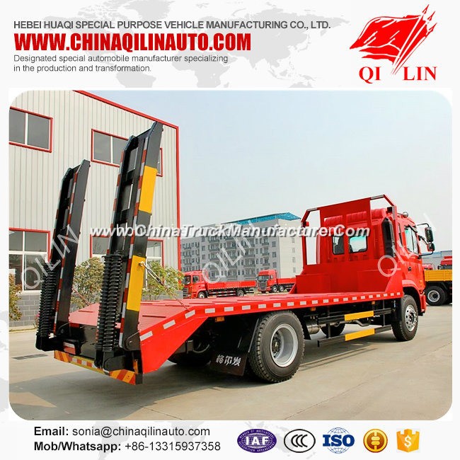Factory Direct Sale 11 Tons Harvester Transport Low Bed Truck