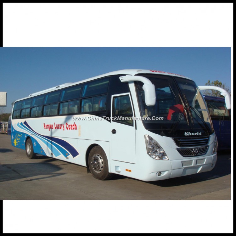 14m LHD Luxury Hino Engine Coach Bus