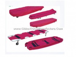 High Quality Aluminum Alloy Ambulance Folding Rescue Strecher with Funeral Bag