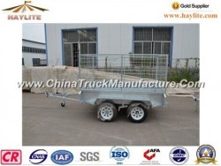 Haylite 8X5 Trailer with Cage Doubel Axle on Hot Sale