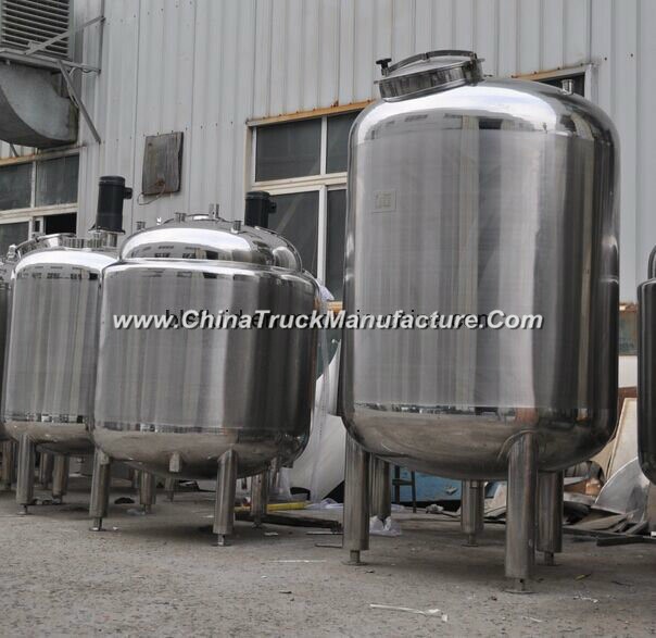 Food Grade Vertical Stainless Steel Sanitary Water Storage Tank