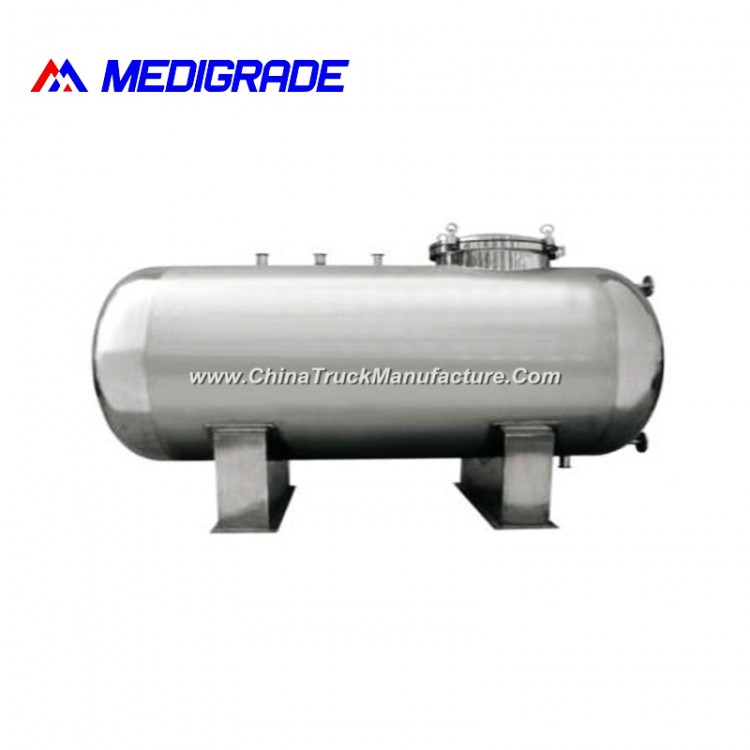 SS316L & SS304 Horizontal Stainless Single-Layer Water Storage Tank