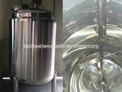 1000L Stainless Steel Vertical Juice Storage Tank with Mixer