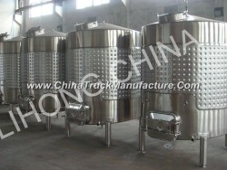 Stainless Steel Wine Storage Tank with Cooling Jacket