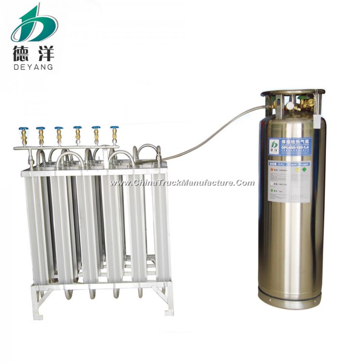 195L Liquid Oxygen Cryogenic Liquid Cylinder / Dewar Tank