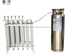 195L Liquid Oxygen Cryogenic Liquid Cylinder / Dewar Tank