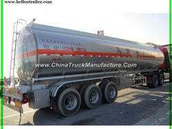 42000 Liters Fuel Tanker Trailer, Oil Tanker Truck Aluminum Fuel Tanks