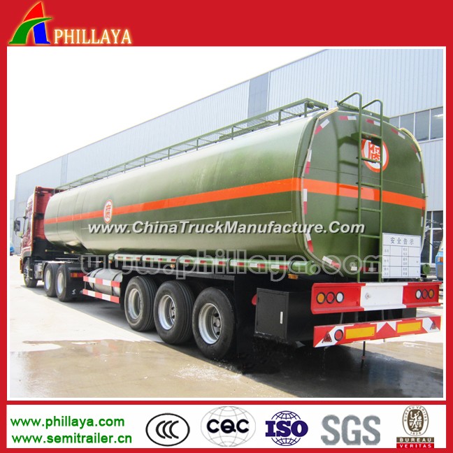 3axles Tanker Semi Trailer Chemical Tank for Sulfuric/Hydrochloric Acid Transporting
