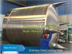 5000L (single wall) Stainless Steel Mixing Tank