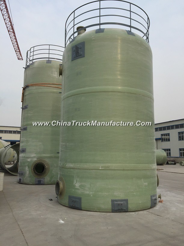 GRP Glass Fiber Reinforced Plastics Vessel Tank Conatiner for Chemical Solution or Water
