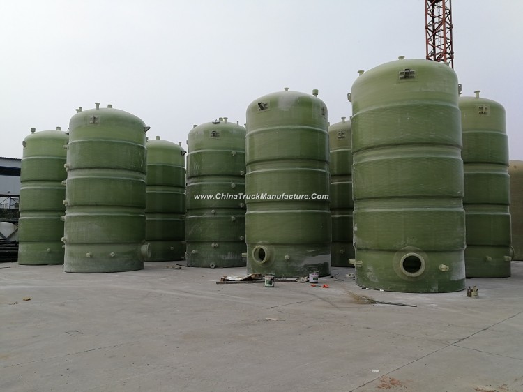 GRP Glass Fiber Reinforced Plastics Conatiner Vessel Tank for Chemical Solution or Water