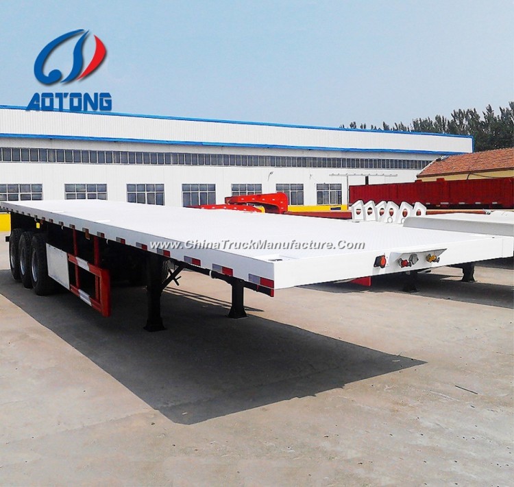 High Quality New 3axle 40FT Flatbed Container Semi Trailers for Sale