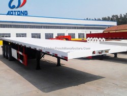 High Quality New 3axle 40FT Flatbed Container Semi Trailers for Sale