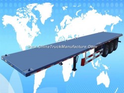 Flatbed Use Transport Container Semi Trailer with Twist Lock
