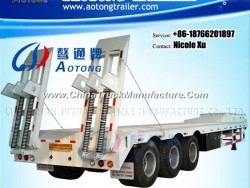 2-3 Axles Heavy Duty 50tons 40FT Flatbed Container Tranport Semi Trailer